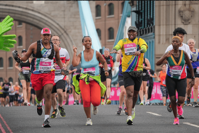 Participants enjoying the Big Half