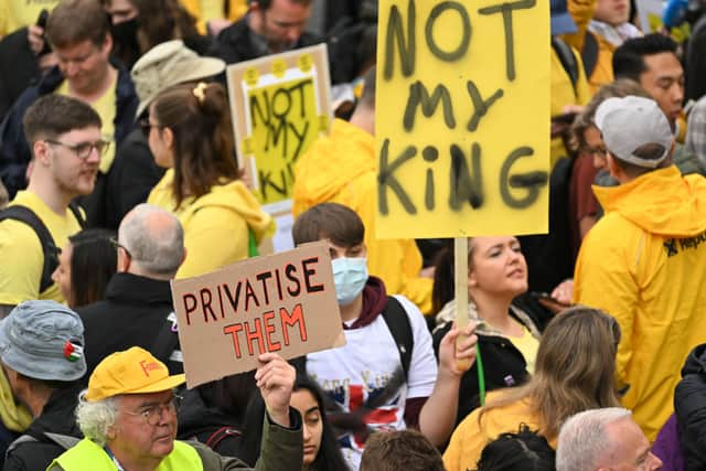 Republican protesters appear to have been arrested ahead of the King’s coronation (Photo: Getty Images)