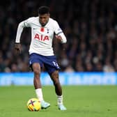 Emerson Royal of Tottenham Hotspur during the Premier League match  (Photo by Catherine Ivill/Getty Images)