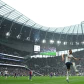 Harry Kane celebrates his goal against Crystal Palace. (Photo by Warren Little/Getty Images)