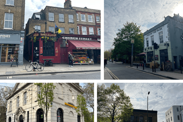 Some of Hackney’s great pubs. (Photos by André Langlois)