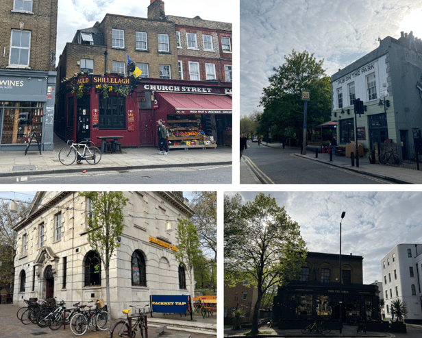 Some of Hackney’s great pubs. (Photos by André Langlois)