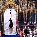 The ‘Grim Reaper’, as seen during the King’s coronation ceremony (Photo: BBC)