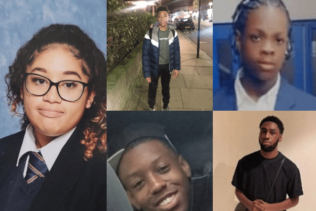 Tiffany Regis (left), Chima Osuji (top centre), Tyler McDermott (top right), Renell Charles (bottom centre) and Jordan Kukabu (bottom right)