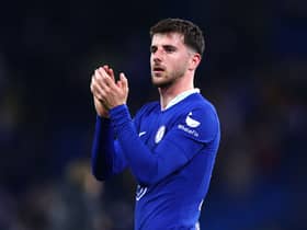  Mason Mount of Chelsea applauds the fans after their side's defeat in the UEFA Champions League (Photo by Clive Rose/Getty Images)