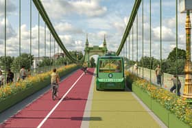 How Hammersmith Bridge could look. (Photo by Possible)