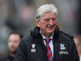 Roy Hodgson, Manager of Crystal Palace, looks on prior to the Premier League match  (Photo by Tom Dulat/Getty Images)