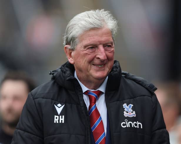 Roy Hodgson, Manager of Crystal Palace, looks on prior to the Premier League match  (Photo by Tom Dulat/Getty Images)