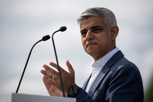 The mayor of London, Sadiq Khan. Credit: Justin Setterfield/Getty Images.