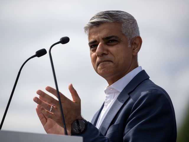 The mayor of London, Sadiq Khan. Credit: Justin Setterfield/Getty Images.