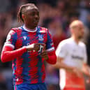 Eberechi Eze of Crystal Palace celebrates after scoring the team’s fourth goal from a penalty  (Photo by Marc Atkins/Getty Images)