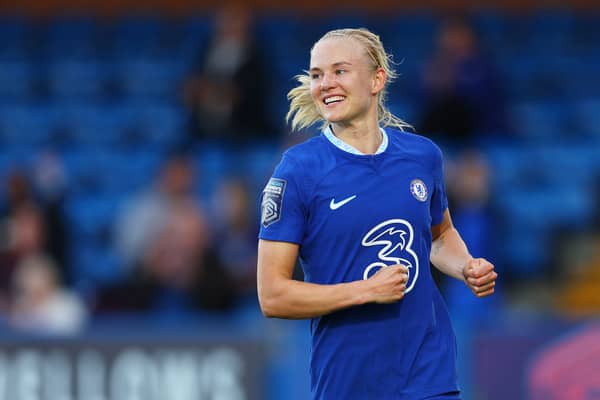 Pernille Harder will depart Chelsea this summer. (Photo by Andrew Redington/Getty Images)