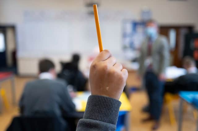The number of children off school in England due to Covid-related reasons has seen a sharp rise over the past two weeks, figures show (Photo: Matthew Horwood/Getty Images)