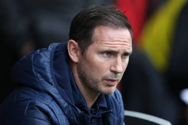 Frank Lampard, Caretaker Manager of Chelsea, looks on during the Premier League match (Photo by Steve Bardens/Getty Images)