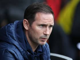 Frank Lampard, Caretaker Manager of Chelsea, looks on during the Premier League match (Photo by Steve Bardens/Getty Images)
