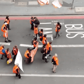 Just Stop Oil protests got violent this morning as an aggressive passer by shoved a female protester to the ground