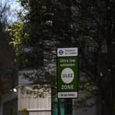 A ULEZ sign in London. Credit: Alex Davidson/Getty Images.