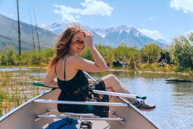 Sabina Trojanova enjoys time on the water. (Photo by Sabina Trojanova / SWNS)