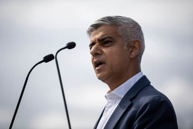 The mayor of London, Sadiq Khan. Credit: Justin Setterfield/Getty Images.