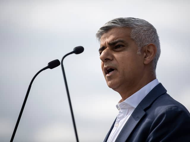 The mayor of London, Sadiq Khan. Credit: Justin Setterfield/Getty Images.