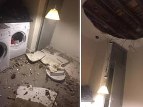 Sinthia Arefin’s ceiling collapsed while she was in temporary accommodation, and injuries from the incident still cause her pain years later. Credit: Sinthia Arefin.