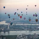Dozens of hot air balloons will take flight across London in the Lord Mayor’s Hot Balloon Regatta. 