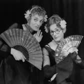 George Logan was renowned for his double act as Dr Evadne Hinge (right) with Patrick Fyffe as Dame Hilda Bracket (left) - Credit: Getty