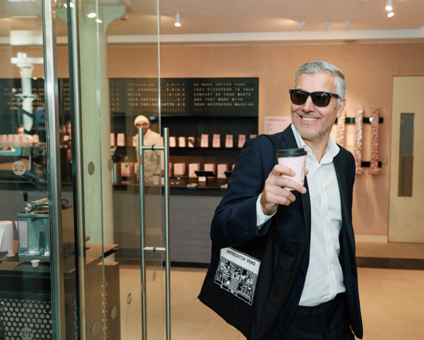 Grind Coffee invite 'George Clone-ey' lookalike to open St Pancras store