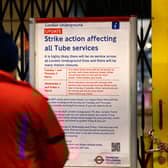 RMT strike action on the London Underground. Credit: Tolga AkmenAFP via Getty Images.