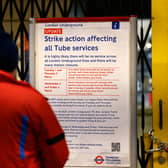 RMT strike action on the London Underground. Credit: Tolga AkmenAFP via Getty Images.