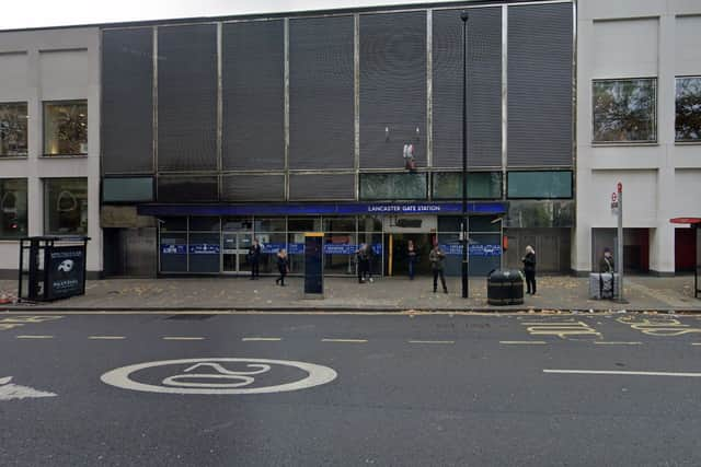 Lancaster Gate station. Credit: Google.