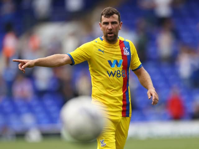 James McArthur of Crystal Palace looks on during the pre-season friendly match  (Photo by Paul Harding/Getty Images)
