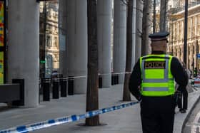 A City of London Police officer in Bishopsgate. (Photo by Chris J Ratcliffe/Getty Images)