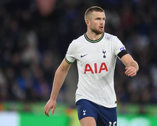 Eric Dier of Tottenham in action during the Premier League match between Leicester City (Photo by Michael Regan/Getty Images)
