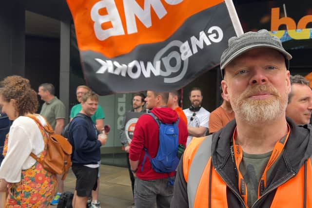 Barbican centre shop steward Neil Sowerby. (Photo by André Langlois)