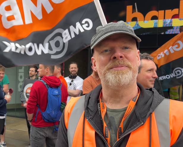 Barbican centre shop steward Neil Sowerby. (Photo by André Langlois)