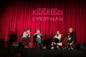 Steve Diggle (Buzzcocks) and Glen Matlock (Sex Pistols) joined Gary Kemp and Guy Pratt for a live recording of Rockonteurs podcast at Screen on the Green, the venue for a legendary  concert by Sex Pistols, The Clash and Buzzocks in August 1976. (Photo by André Langlois)