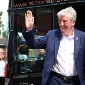 Roy Hodgson, Manager of Crystal Palace, arrives at the stadium prior to the Premier League match (Photo by Tom Dulat/Getty Images)