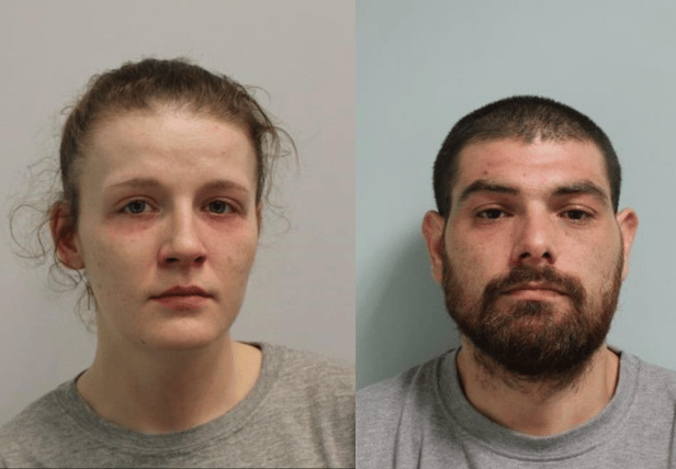 Louise Lennon (left) and Jake Drummond (right) have been jailed for the violent death of 15 month old Jacob Lennon