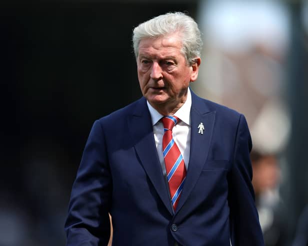 Crystal Palace manager Roy Hodgson looks on during a match