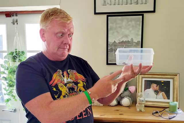 from a break to Cuba. David Judd, 55, had been unpacking his clothes just hours after arriving home when he suddenly spotted the venomous arachnid.