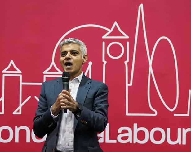 The mayor of London, Sadiq Khan. Credit: Ian Forsyth/Getty Images.