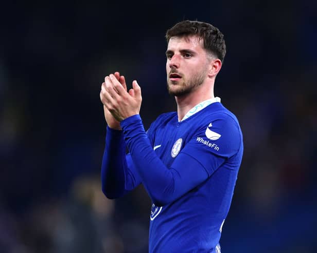 Mason Mount of Chelsea applauds the fans after their side's defeat in the UEFA Champions League  (Photo by Clive Rose/Getty Images)