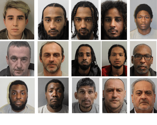 Some of the people jailed in London in May 2023.