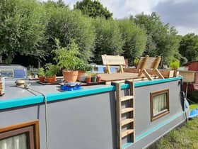 A London canalboat. Credit: AirBnB.