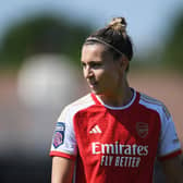 Arsenal’s Steph Catley. Credit: Arsenal FC via Getty Images.