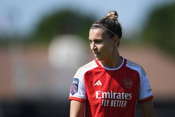 Arsenal’s Steph Catley. Credit: Arsenal FC via Getty Images.