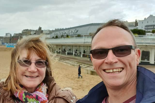 David and Una Bingham at the JD Wetherspoon Royal Victoria Pavillion in Ramsgate. (Photo by SWNS)