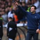 Spurs acting head coach Ryan Mason reacts on the touchline during the Premier League match (Photo by Stu Forster/Getty Images)