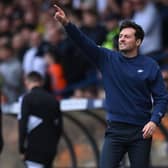 Spurs acting head coach Ryan Mason reacts on the touchline during the Premier League match (Photo by Stu Forster/Getty Images)